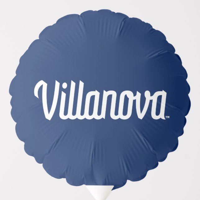 Villanova Script Bound Logo Balloon (Front)