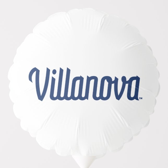 Villanova Script Bound Logo Balloon (Front)