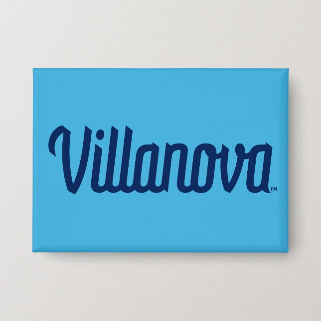 Villanova Script Bound Logo Button (Front)