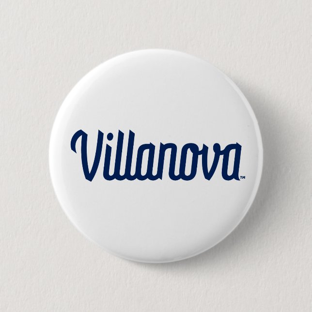 Villanova Script Bound Logo Button (Front)
