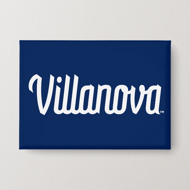 Villanova Script Bound Logo Button (Front)