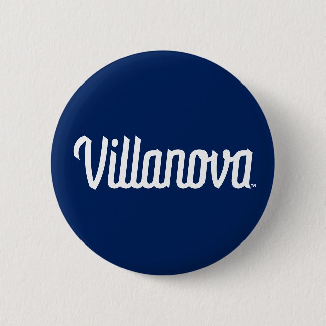 Villanova Script Bound Logo Button (Front)