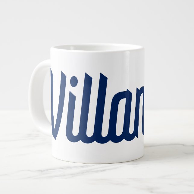 Villanova Script Bound Logo Giant Coffee Mug (Front Left)