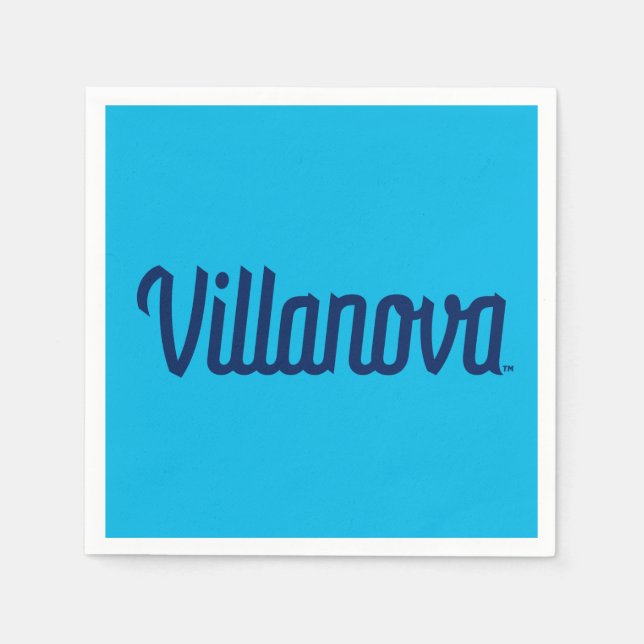 Villanova Script Bound Logo Napkins (Front)