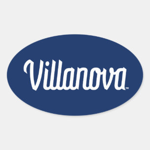 Villanova Script Bound Logo Oval Sticker