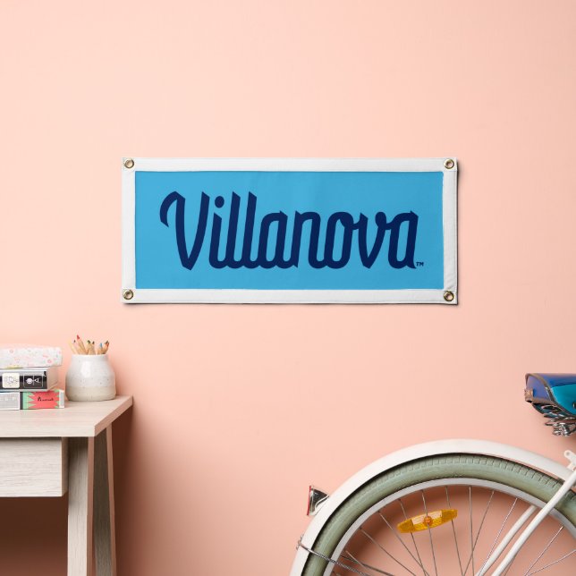 Villanova Script Bound Logo Pennant (Insitu 2)