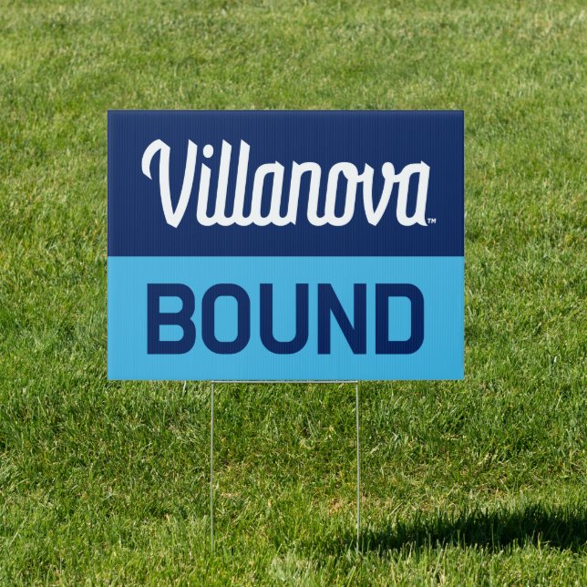 Villanova Script Bound Logo Sign (Insitu)