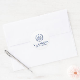 Villanova University Crest Classic Round Sticker