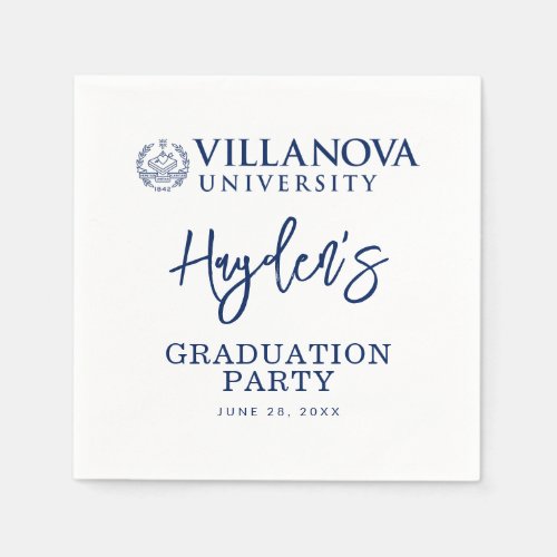 Villanova University Crest Napkins