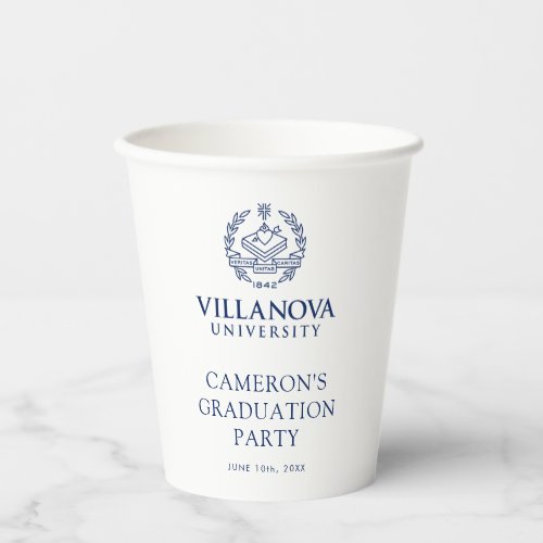 Villanova University Crest Paper Cups