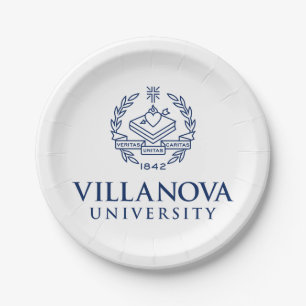 Villanova University Crest Paper Plates