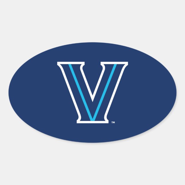 Villanova University Oval Sticker (Front)