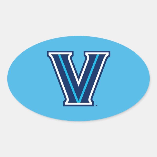 Villanova University Oval Sticker (Front)