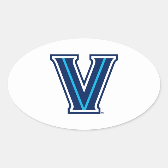 Villanova University Oval Sticker (Front)