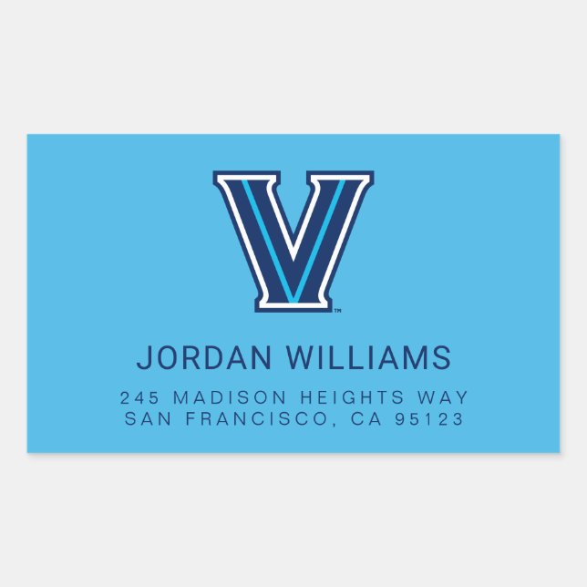 Villanova University Rectangular Sticker (Front)