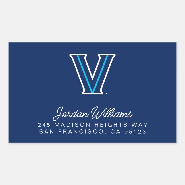 Villanova University Rectangular Sticker (Front)
