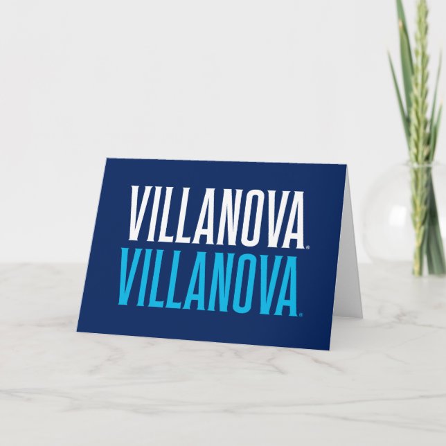 Villanova Villanova Wordmark Logo Card (Front)