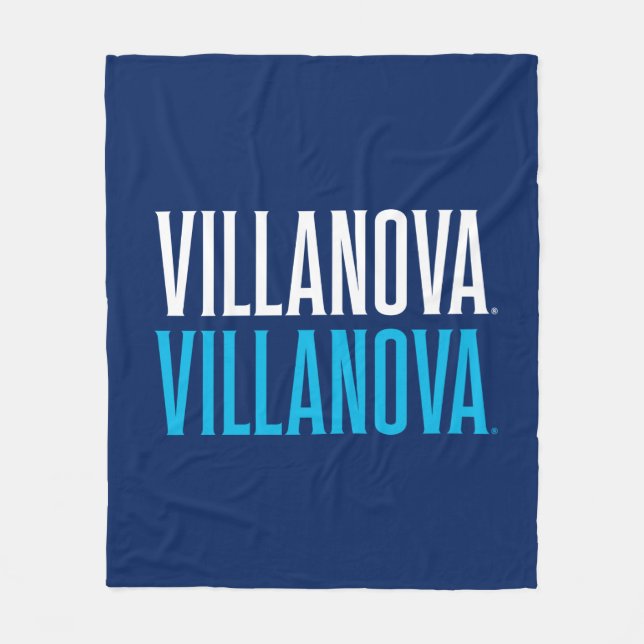 Villanova Villanova Wordmark Logo Fleece Blanket (Front)