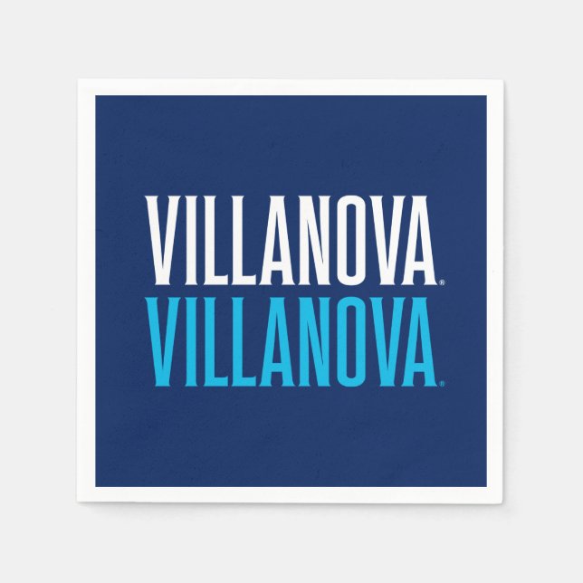 Villanova Villanova Wordmark Logo Napkins (Front)