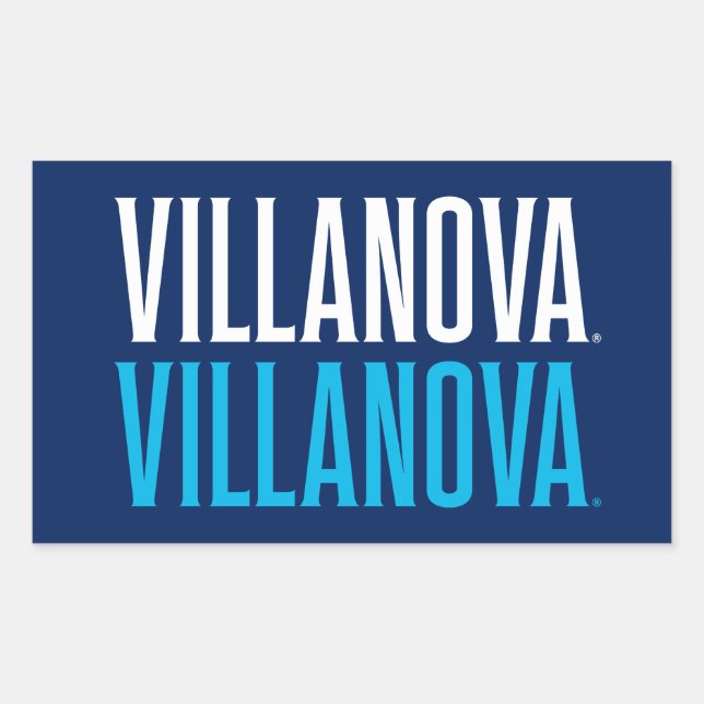 Villanova Villanova Wordmark Logo Rectangular Sticker (Front)