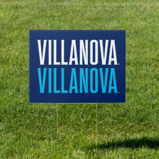 Villanova Villanova Wordmark Logo Sign