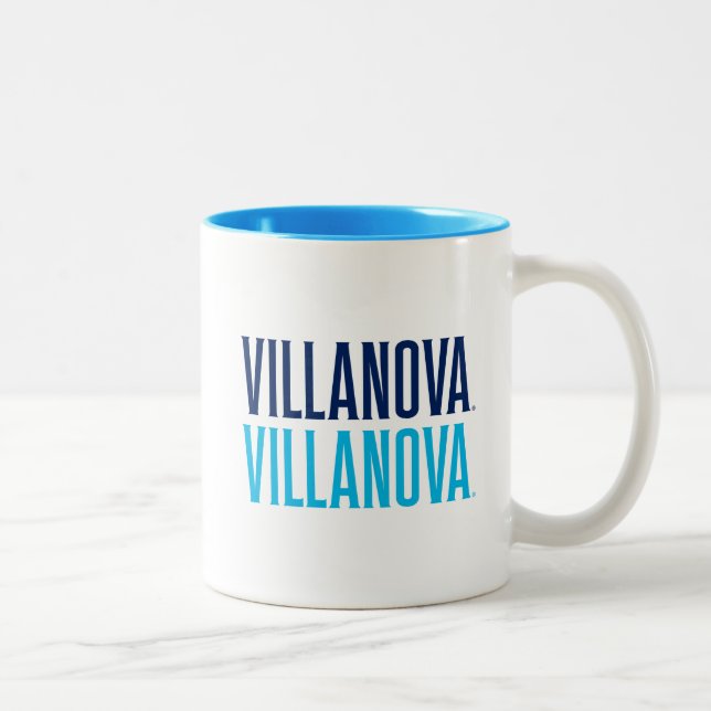 Villanova Villanova Wordmark Logo Two-Tone Coffee  Two-Tone Coffee Mug (Right)