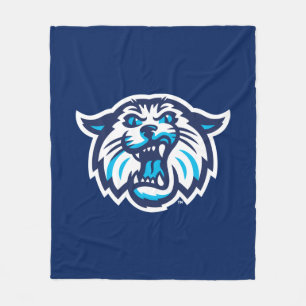 Villanova Wildcats Logo and Wordmark Fleece Blanket