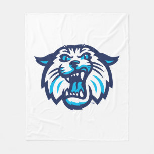 Villanova Wildcats Logo and Wordmark Fleece Blanket