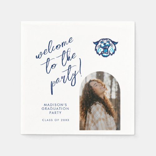 Villanova Wildcats Logo and Wordmark Napkins