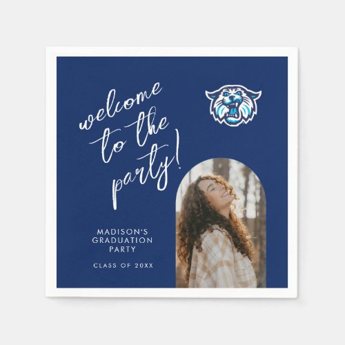 Villanova Wildcats Logo and Wordmark Napkins