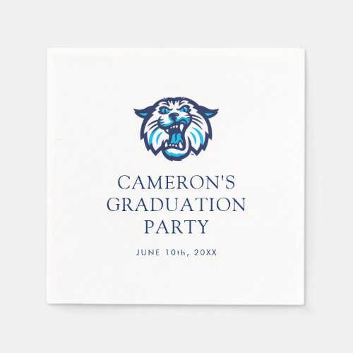 Villanova Wildcats Logo and Wordmark Napkins