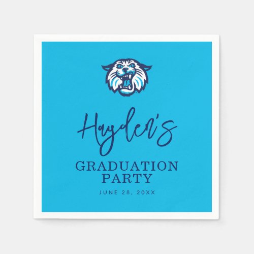 Villanova Wildcats Logo and Wordmark Napkins