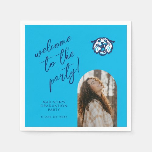 Villanova Wildcats Logo and Wordmark Napkins