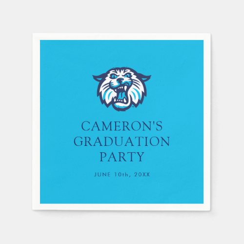 Villanova Wildcats Logo and Wordmark Napkins