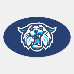 Villanova Wildcats Logo and Wordmark Oval Sticker