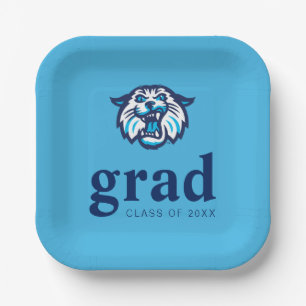 Villanova Wildcats Logo and Wordmark Paper Plates
