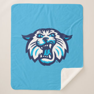 Villanova Wildcats Logo and Wordmark Sherpa Blanket