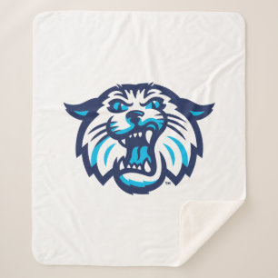Villanova Wildcats Logo and Wordmark Sherpa Blanket