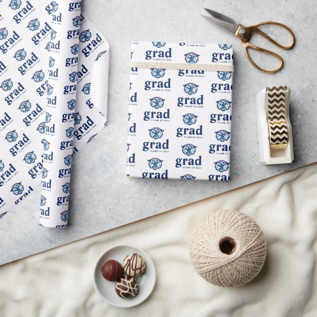 Villanova Wildcats Logo and Wordmark Wrapping Paper (Crafts)