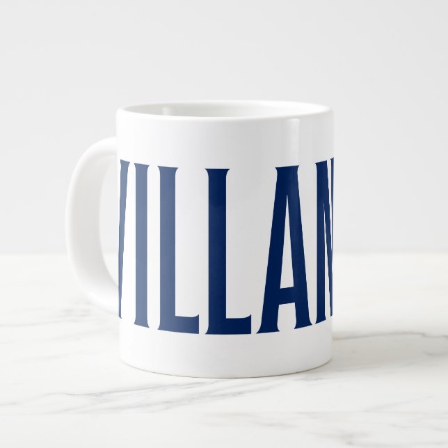 Villanova Wordmark Logo Giant Coffee Mug (Front Left)