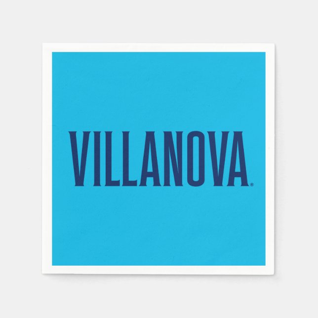 Villanova Wordmark Logo Napkins (Front)
