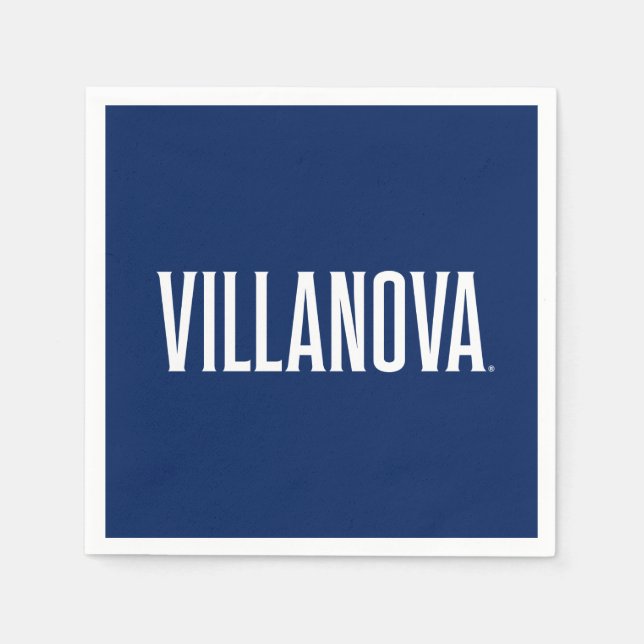 Villanova Wordmark Logo Napkins (Front)