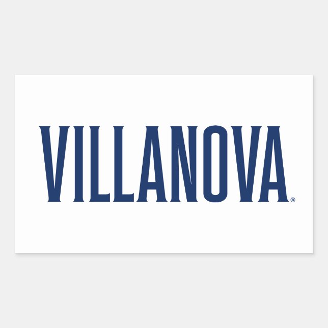 Villanova Wordmark Logo Rectangular Sticker (Front)