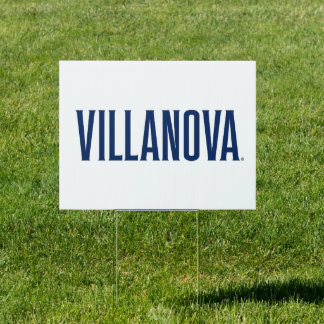Villanova Wordmark Logo Sign