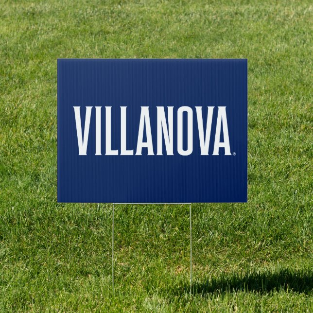Villanova Wordmark Logo Sign (Insitu)