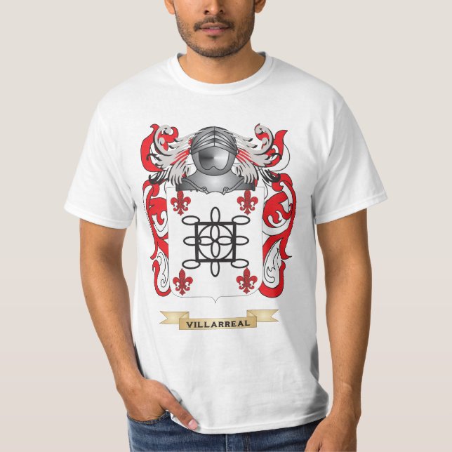 Villarreal Family Crest (Coat of Arms) T-Shirt (Front)
