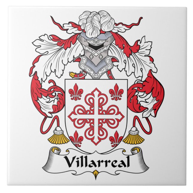 Villarreal Family Crest Tile (Front)