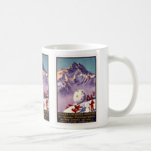 Villars, Switzerland, Vintage Travel Poster Coffee Mug