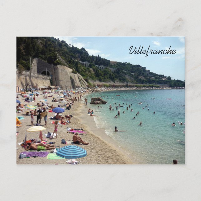 villefranche beachside postcard (Front)