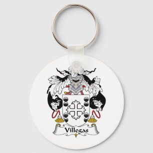Villegas Family Crest Keychain